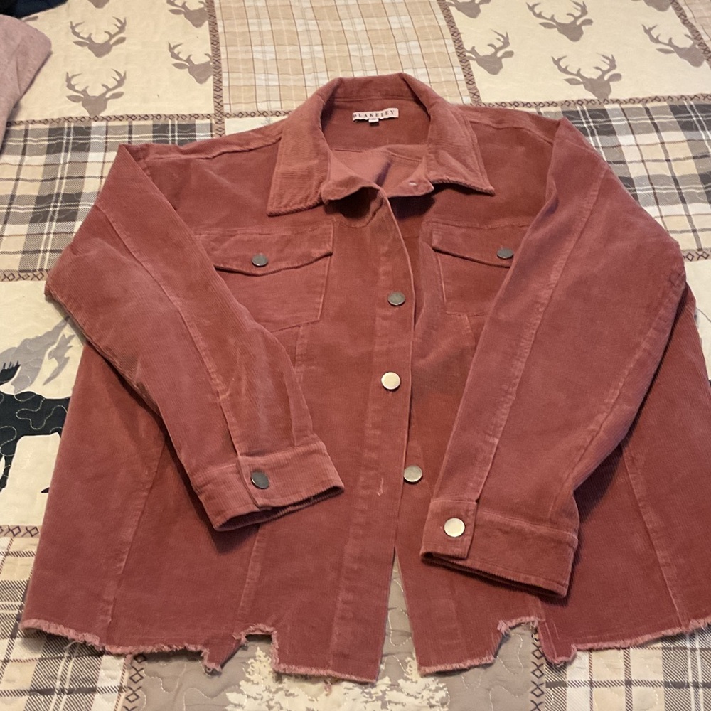 Women's Rust Corduroy Jacket